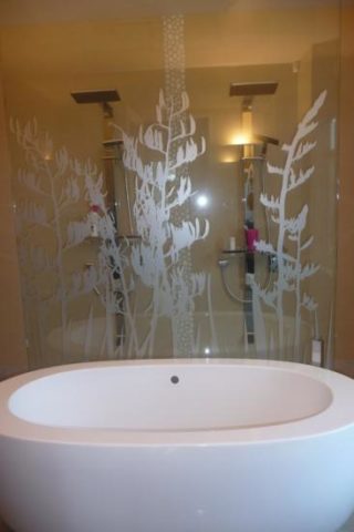 Bathroom Frosted Glass