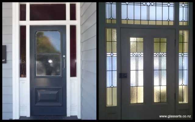 Stained Glass door & Side Panels - Richmond Road, Grey Lynn, Auckland