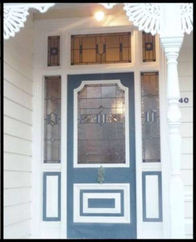 Villa Door Stained Glass- AFTER